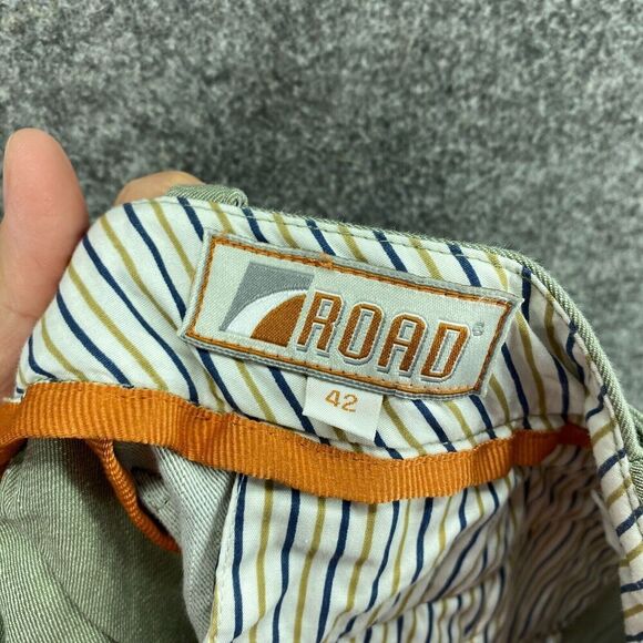 Road Cargo Shorts Men 42 Gray High Rise Flat Front Cotton Pockets Regular Fit - Picture 8 of 10